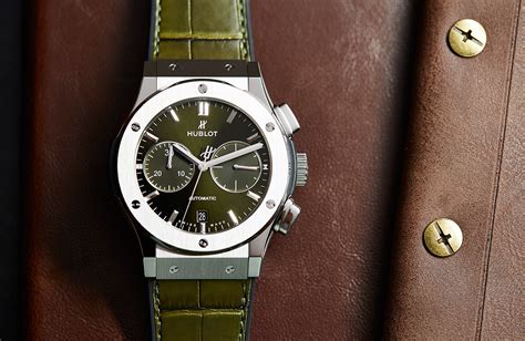 hublot classic fusion chrono green|Hublot classic fusion review.